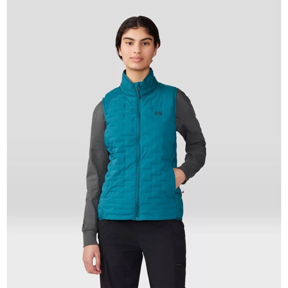 Mountain Hardwear Jackets & Blazers - NEW Mountain Headwear Vest Womens Size XL Teal Stretchdown Lightweight Down Vest